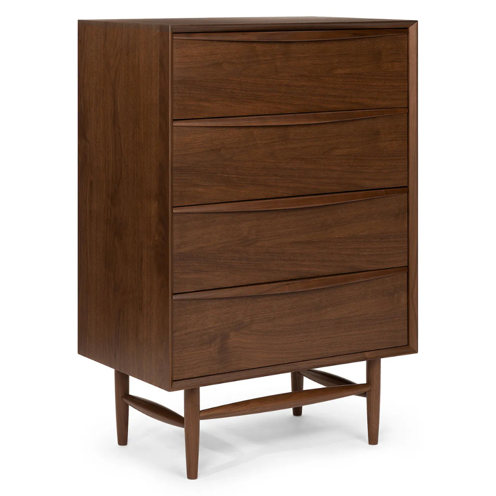 Len 4-Drawer Chest - Walnut