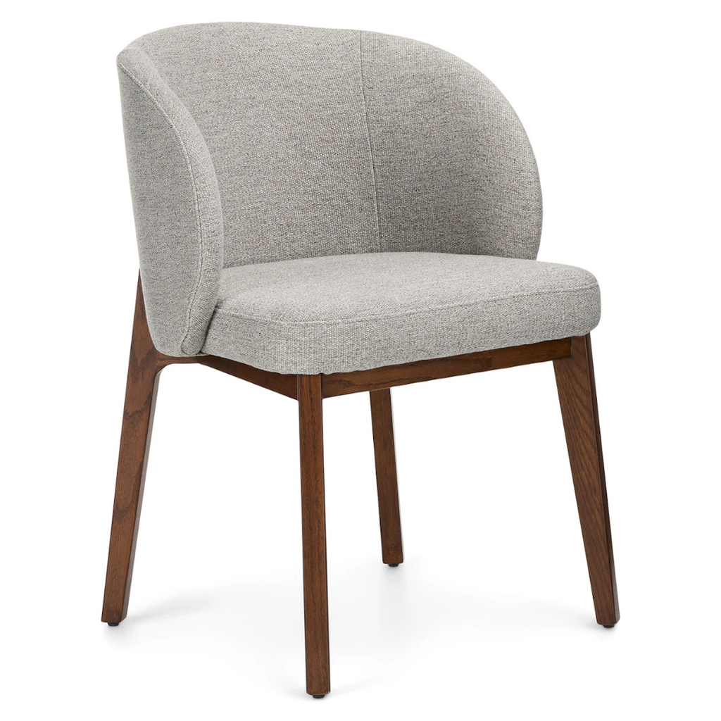 Dining Armchair - Walnut and Camellia Grey
