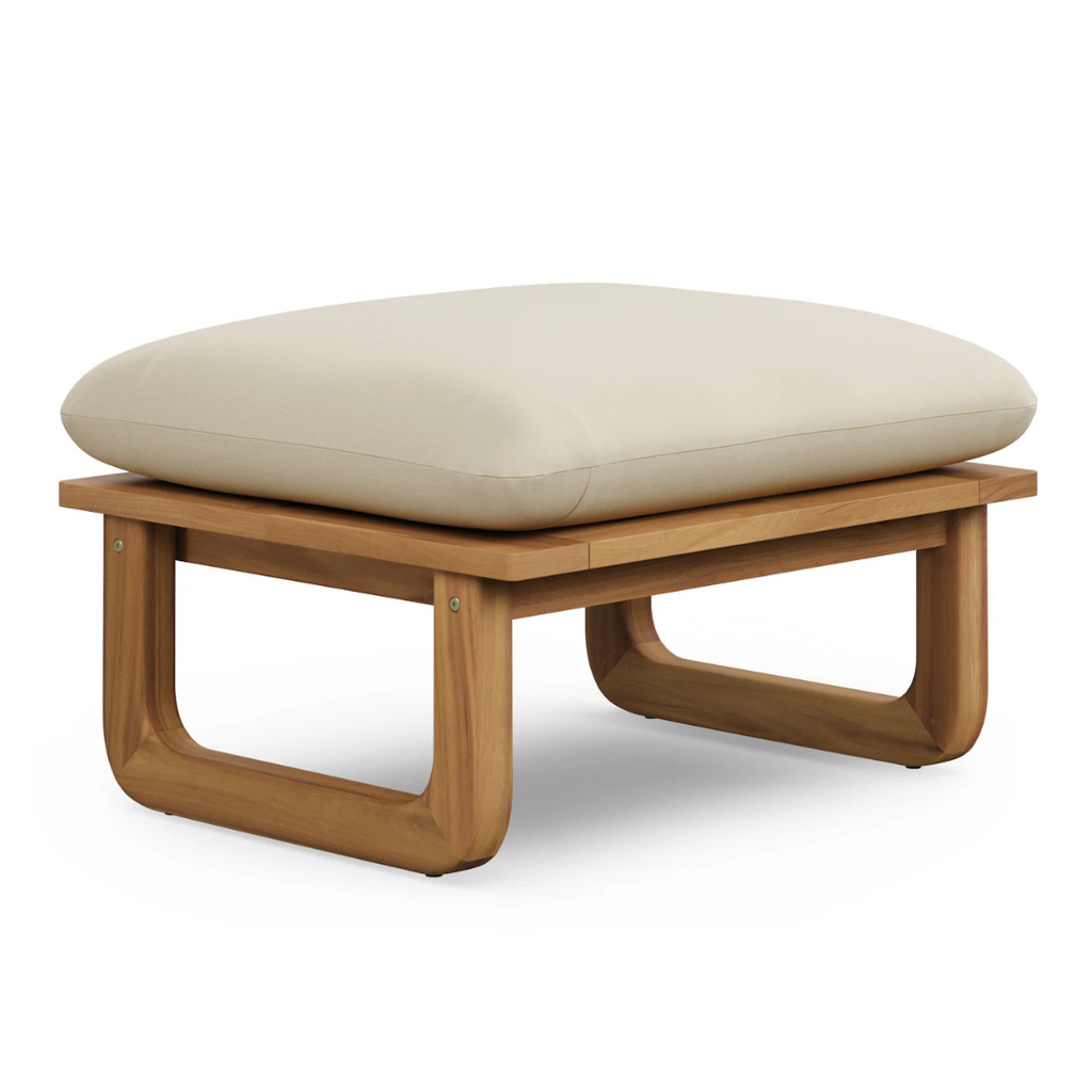 Outdoor Ottoman 29" - Dravite Ivory