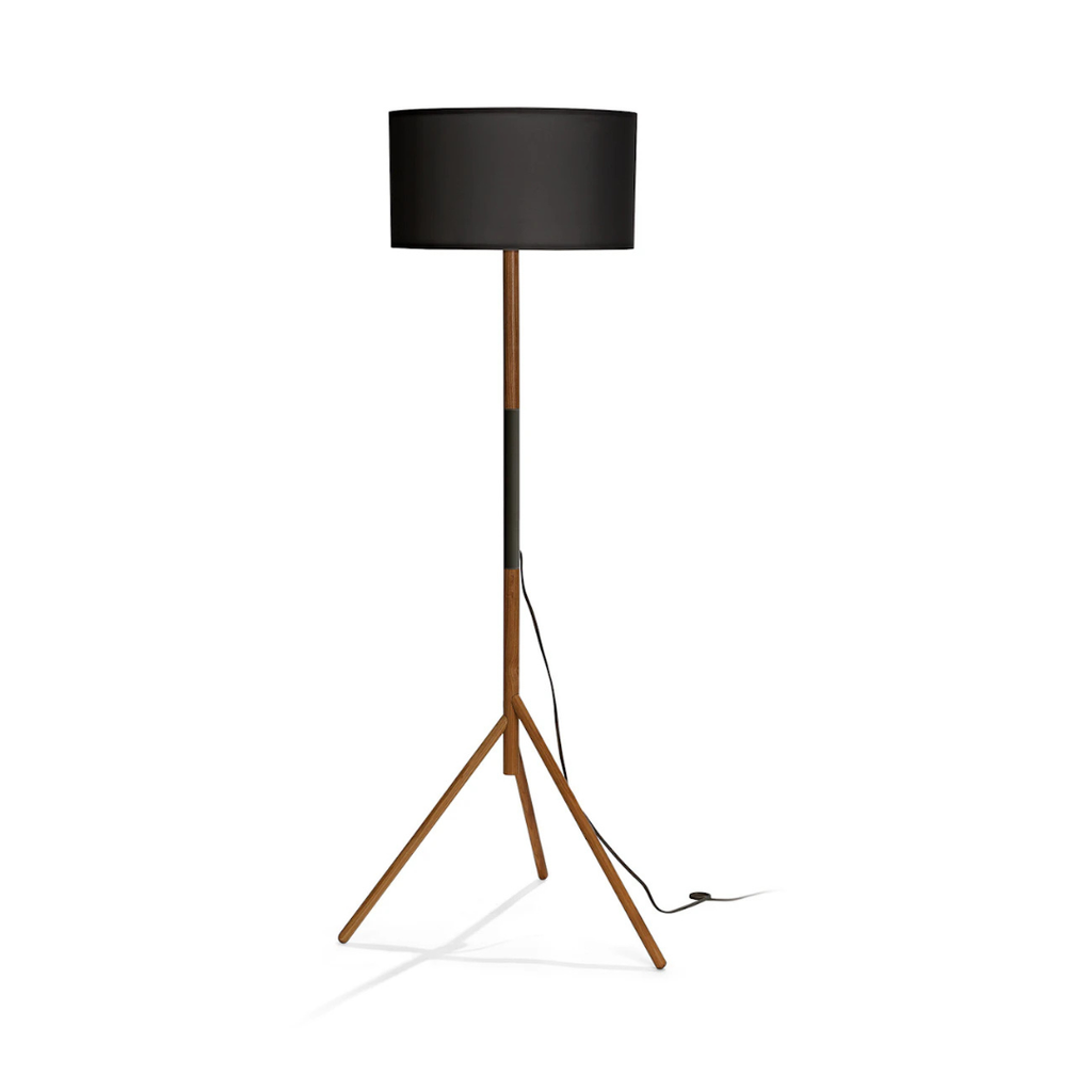 Stilt Floor Lamp - Walnut & Black