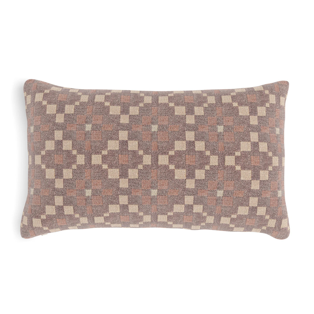 Small Throw Pillow - Maroon Multi