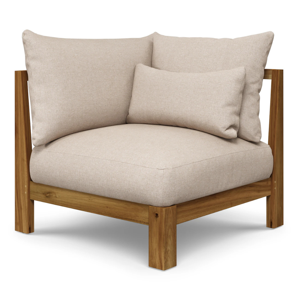 Outdoor Corner Chair Module - Basket Beige