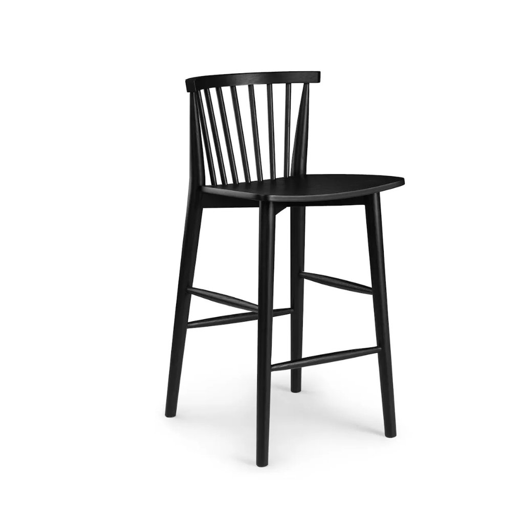Spindle Counter Stool - Black