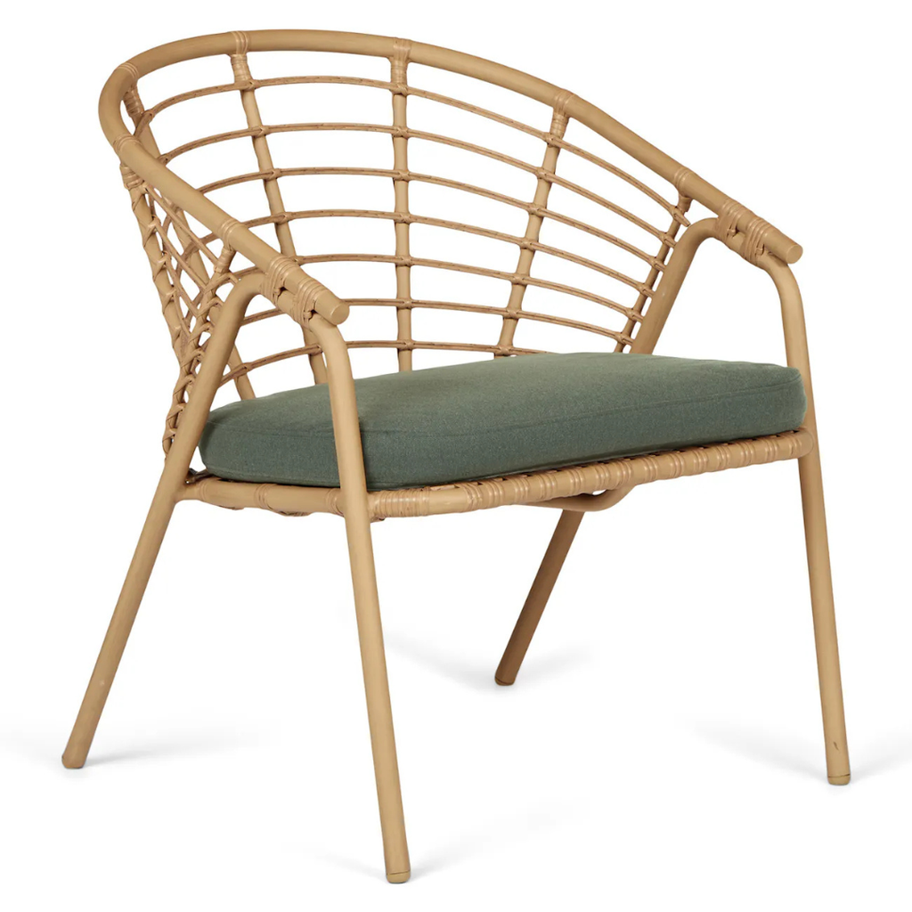 Curved Outdoor Lounge Chair – Dravite Green