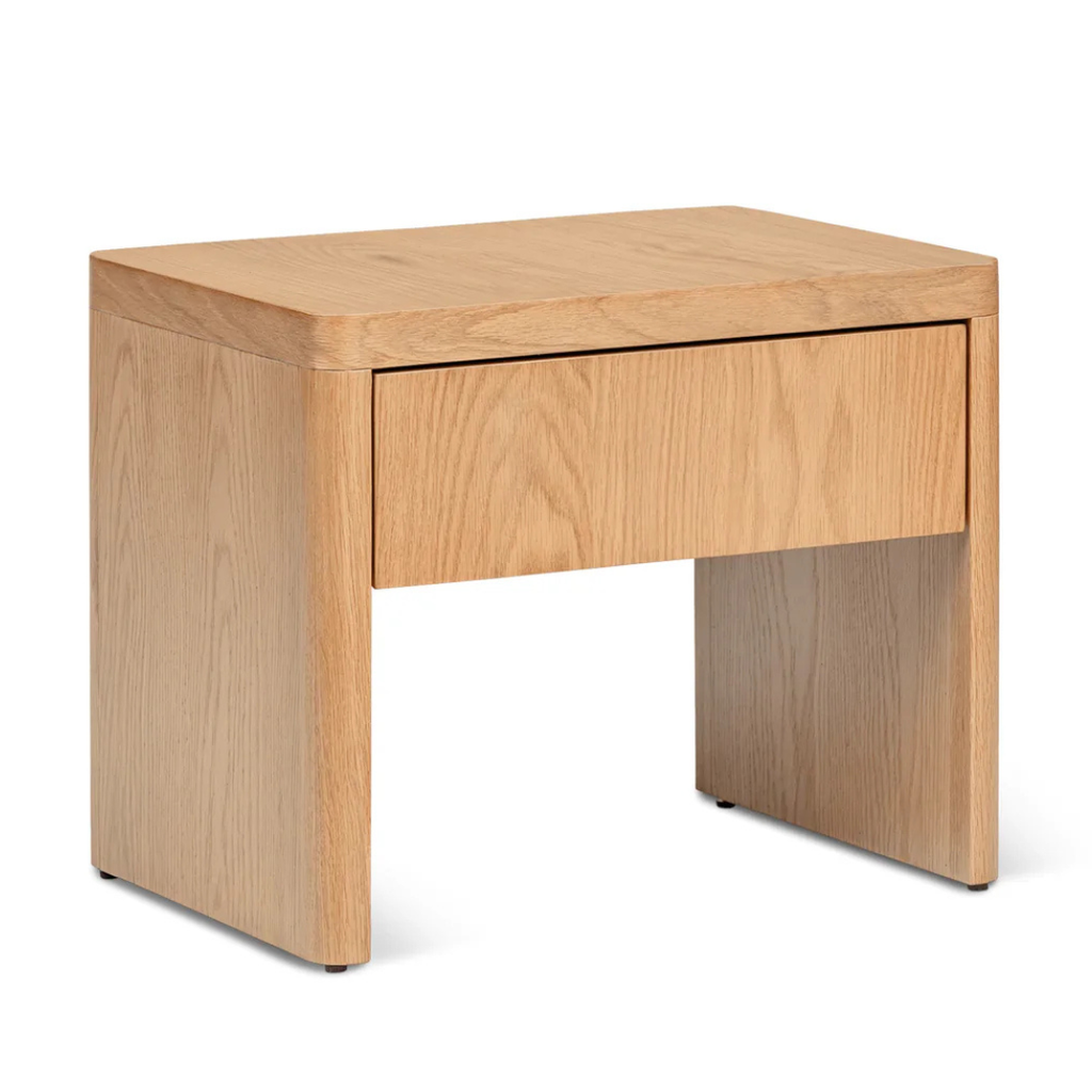 Sundays Form Nightstand with Drawer - Oak