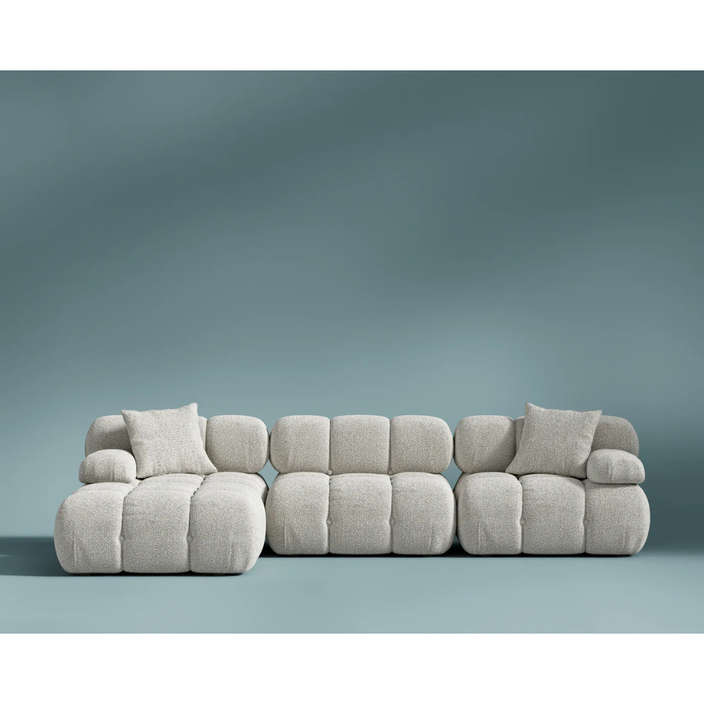 Bello 4 Piece Sectional - Platinum Grey