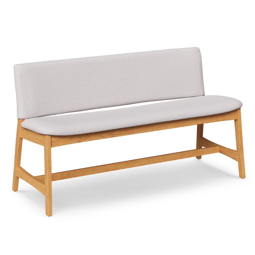 51.5" Bench - Oak and Ratine Ivory