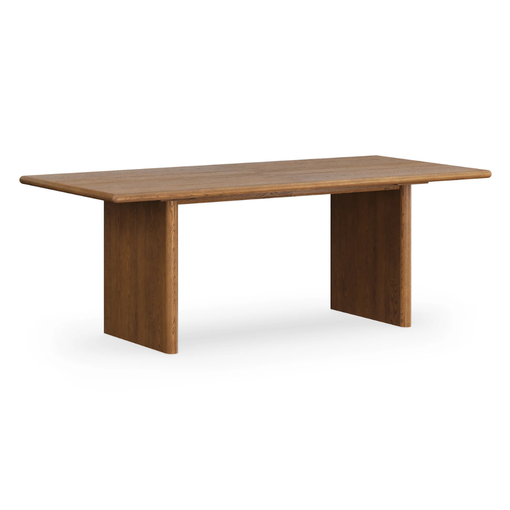 82.75" - 104.25" Extendable Dining Table - Smoked Oak