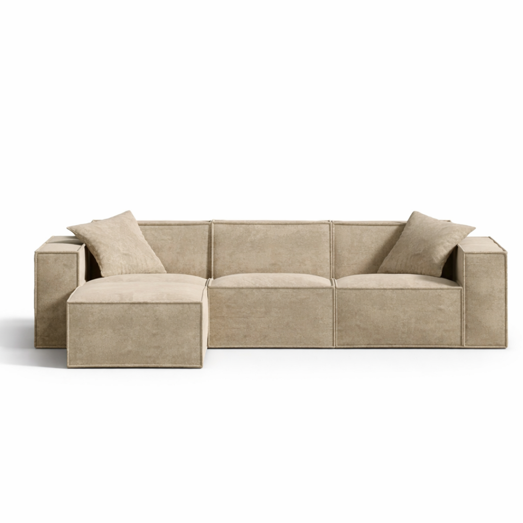Modular Lounge Sectional - Silicon Sand
