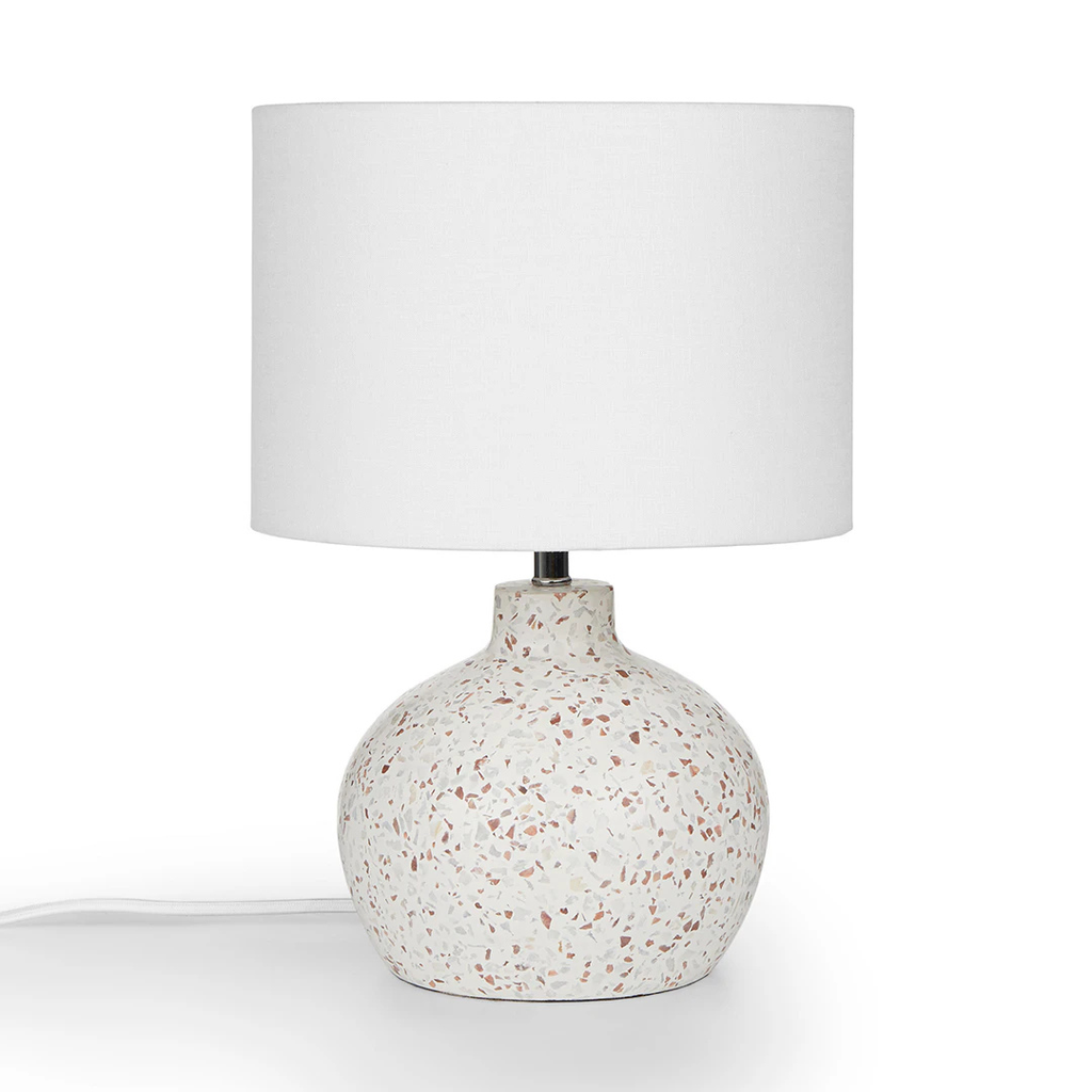 Short Table Lamp - Waxen White