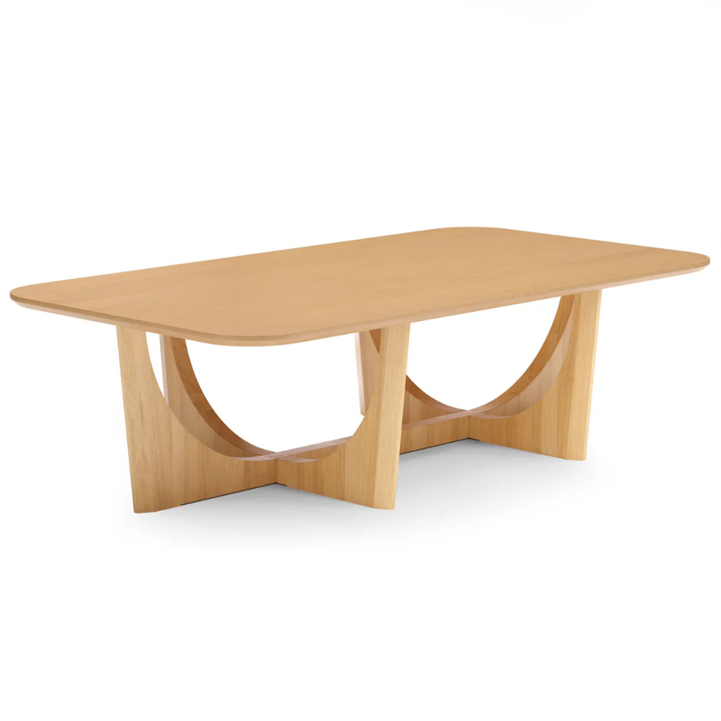 Modern Sculptural Coffee Table – Oak