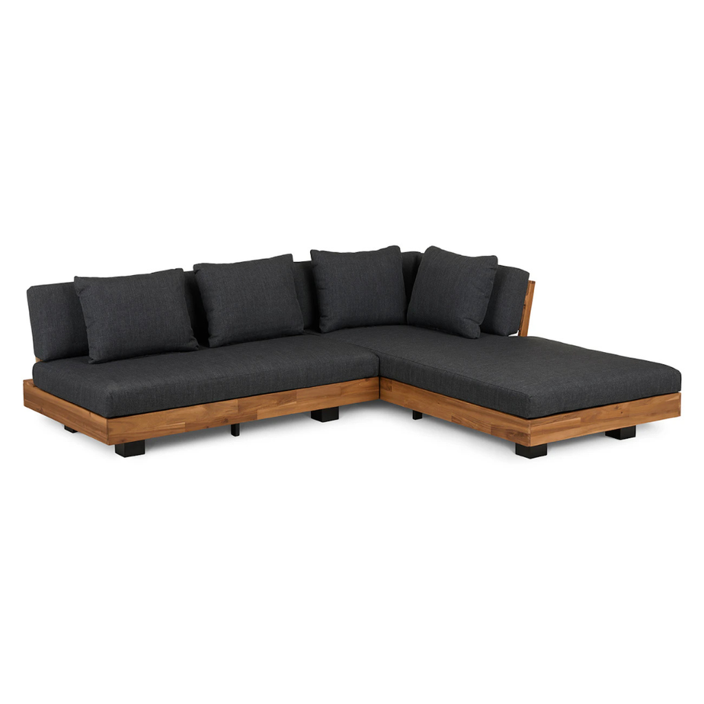 Outdoor Low Right Sectional 82.5" - Slate Grey