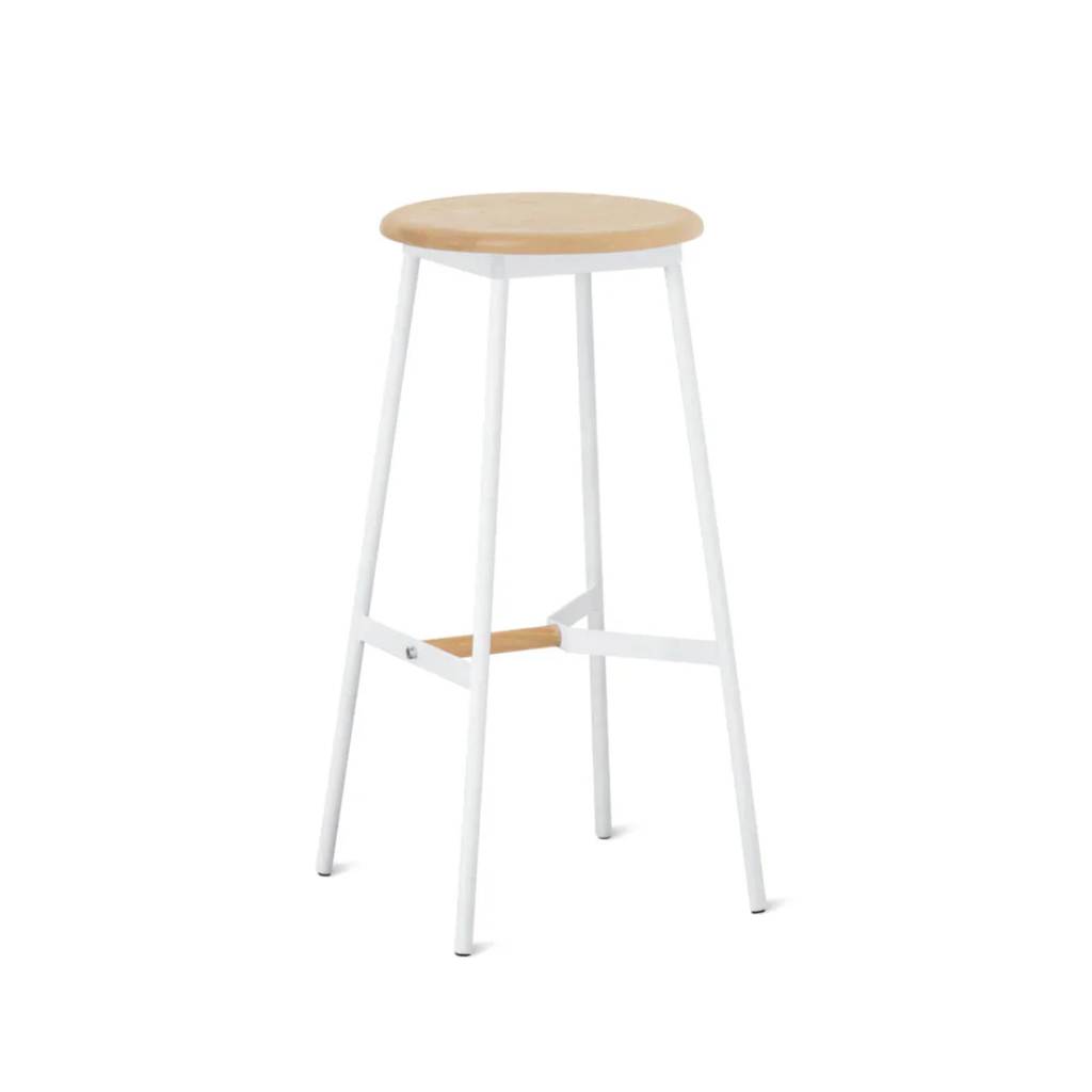 Barstool - White & Oak