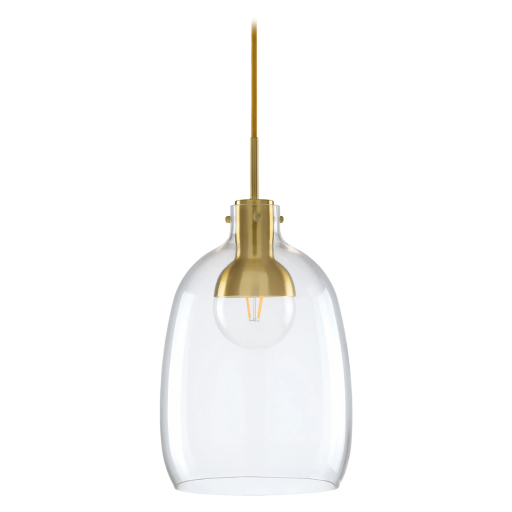 Pendant Lamp - Brass & Blown Glass