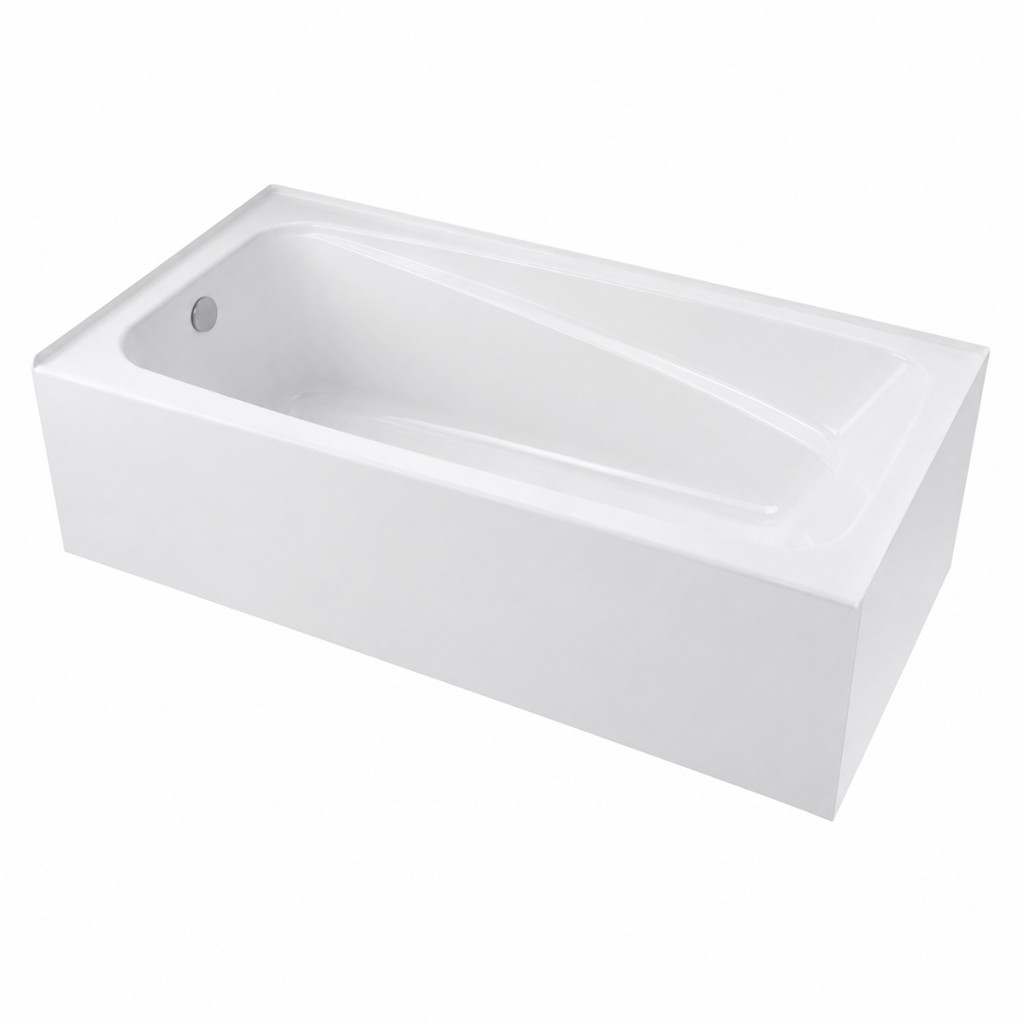 Acrylic Alcove Bathtub - 60" x 32" Left-Hand Drain