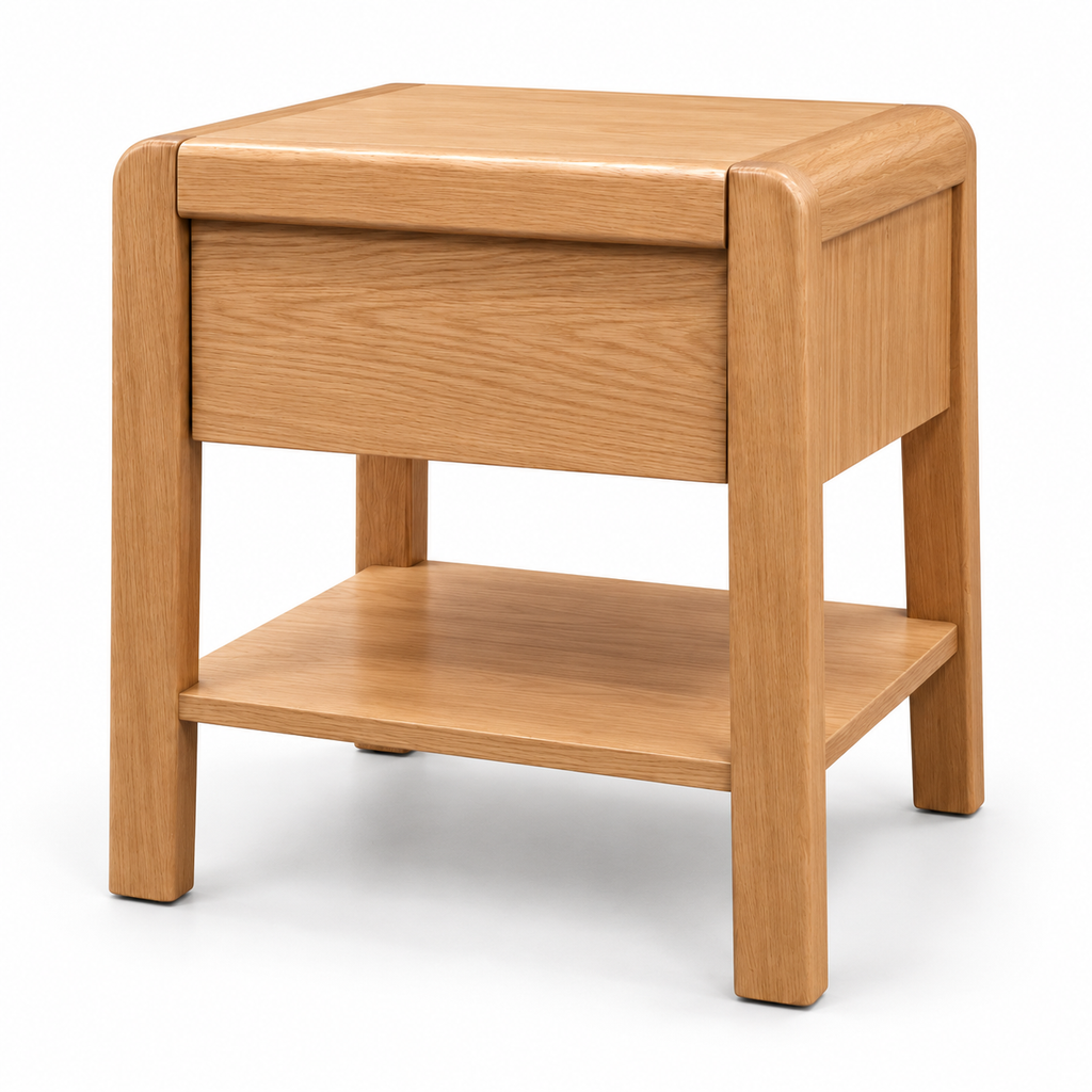 Dalia 22" 1-Drawer Nightstand – Natural Oak