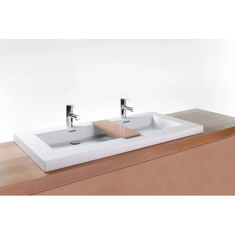 Bathroom Sink 48" - Double Drain