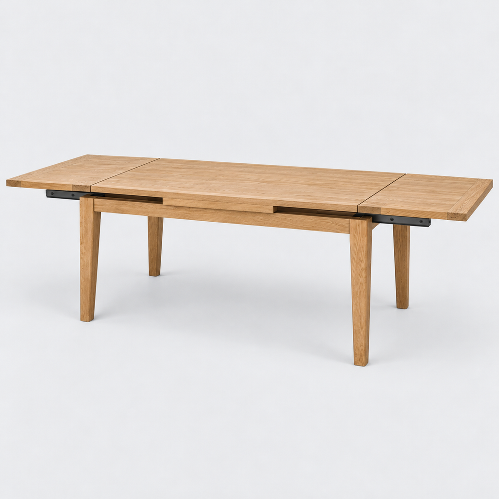 Harvest Extendable Oak Dining Table 71"-110" • Natural Wheat