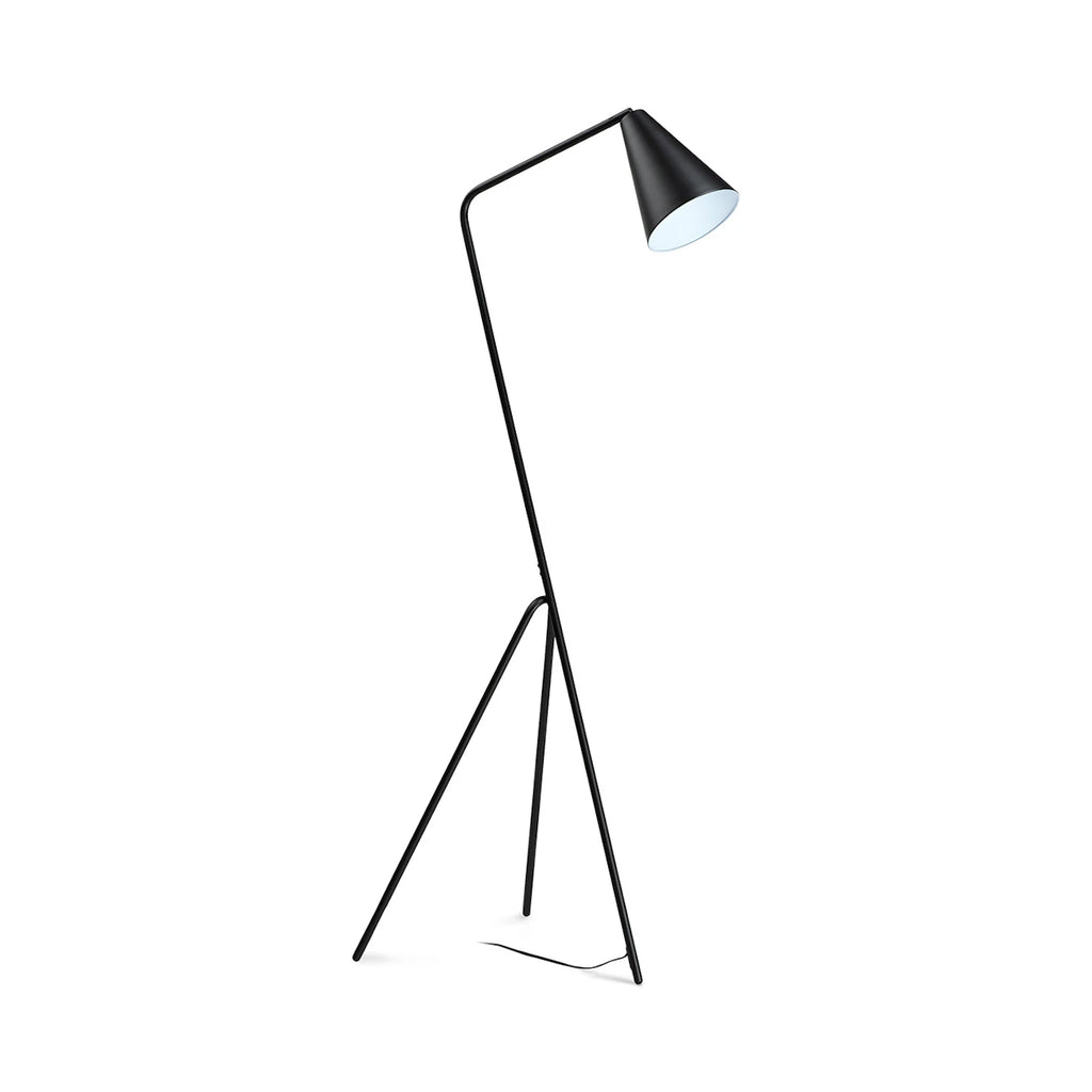 Modern Tripod Floor Lamp – Matte Black