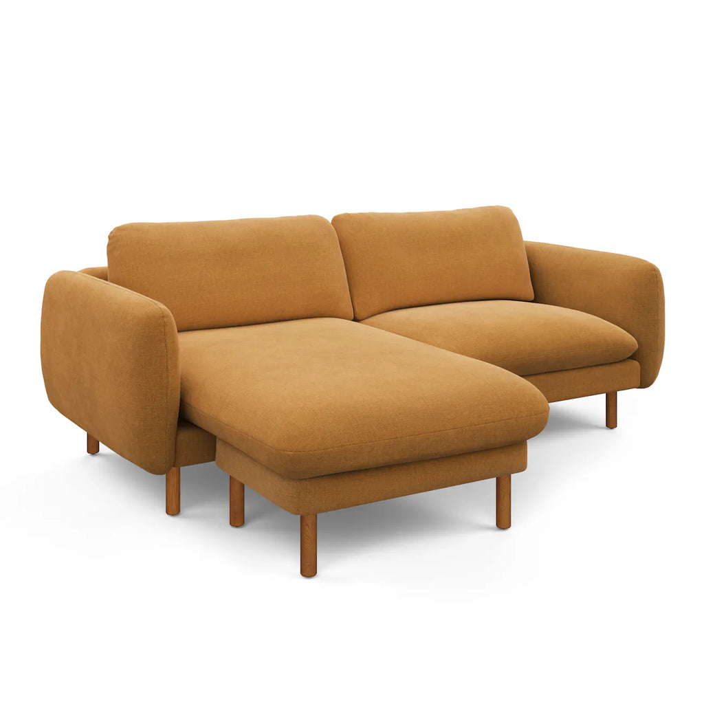 Panel Arm Reversible Sectional – Amber Gold • OSI-T