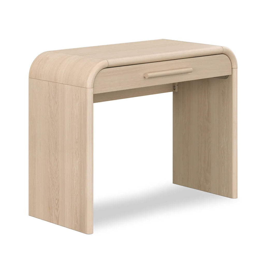 Curved 40" Mini Desk - Natural Ash • OSI-MZ