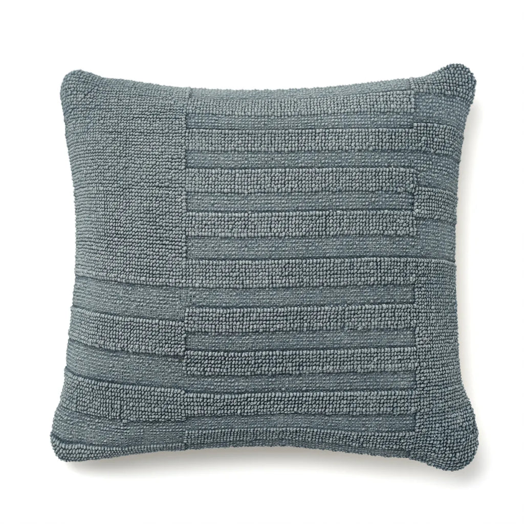 Stonewashed Cotton Pillow – Blue