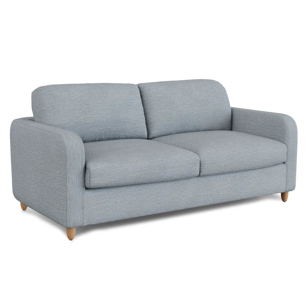 Nordic 80" Sofa Bed - Natural Oak / Silver Blue • OSI-T
