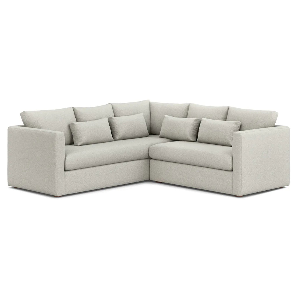 Deep Seat Corner Sectional 92" – Ivory • OSI-MZ